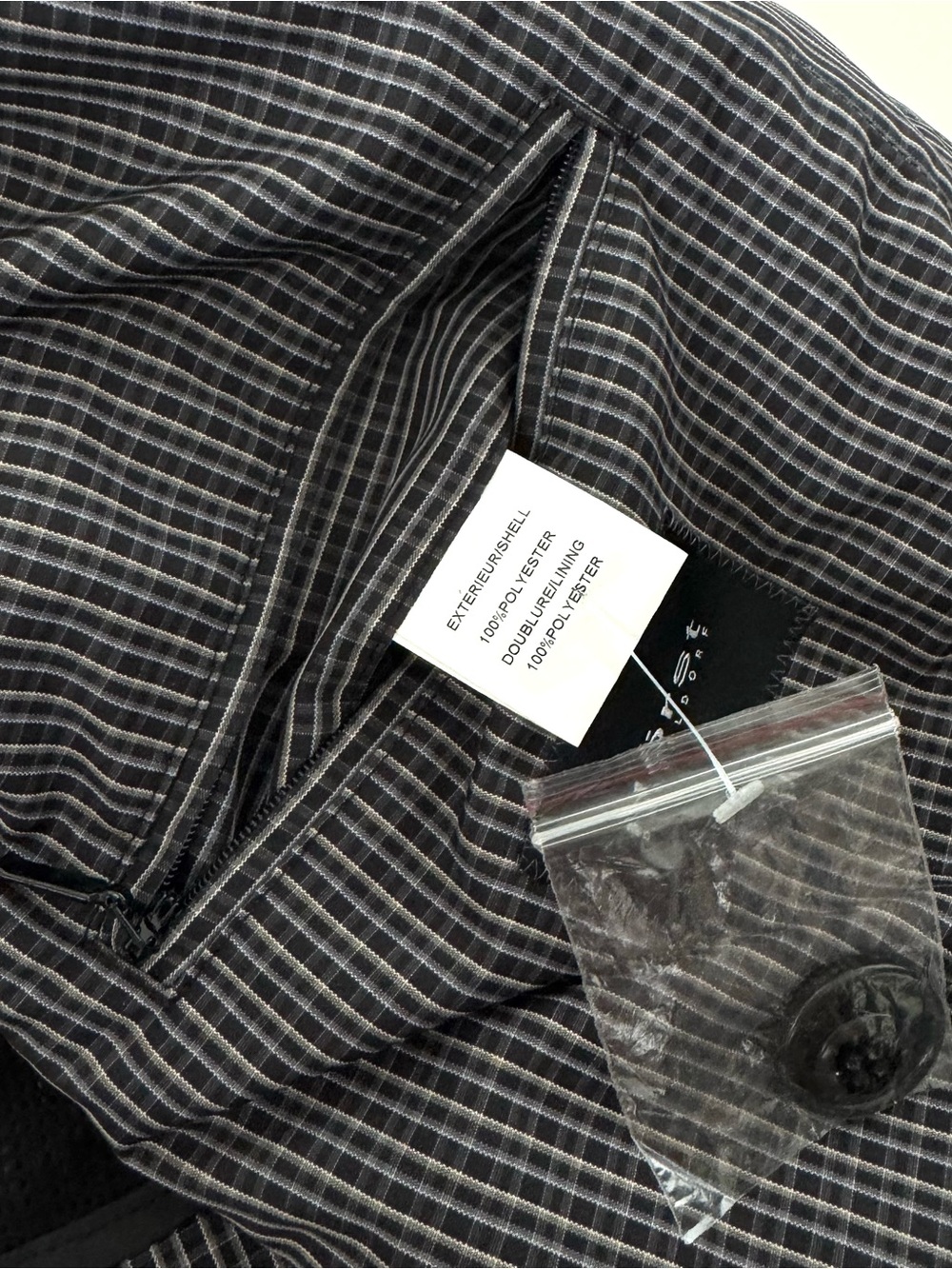 Hörst Düsseldorf Men’s Mac Style Rain Coat In Gray Micro Check - Size M - New - Picture 8 of 9